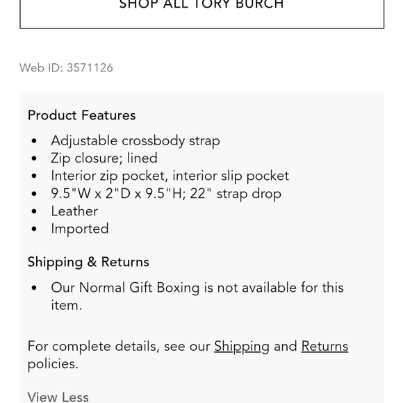 TORY BURCH MCGRAW SWINGPACK CROSSBODY BAG - Picture 10 of 10